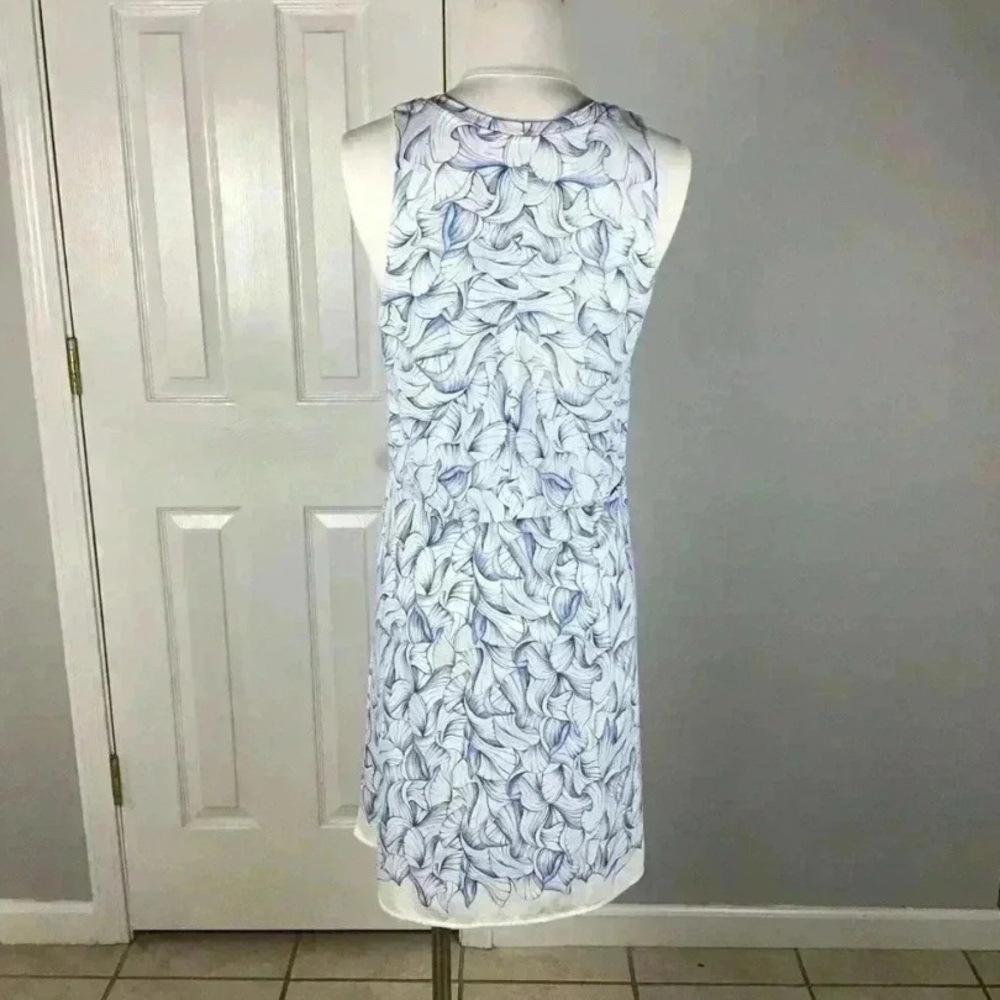 Tory Burch Size Medium Kaley White Ellora Pima Cotton Popover Faux Layered Dress - Picture 5 of 6